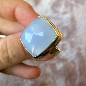 Jamie Joseph Blue Chalcedony Ring